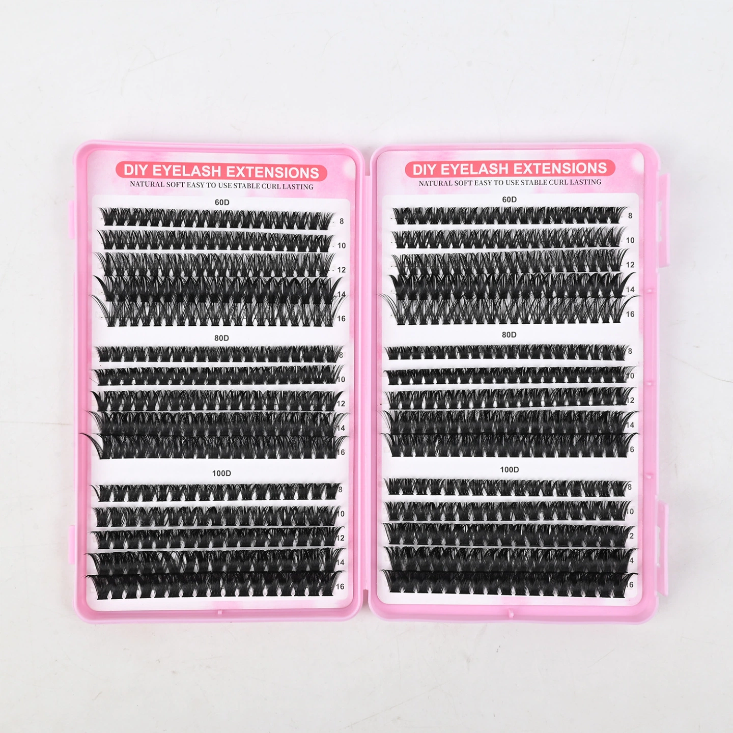 Cluster Lashes volume options