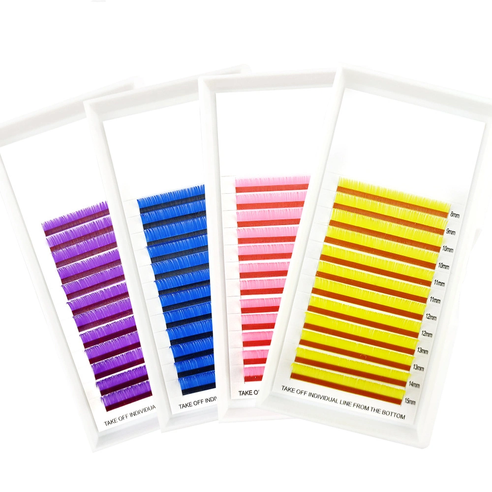 Colorful lash boxes