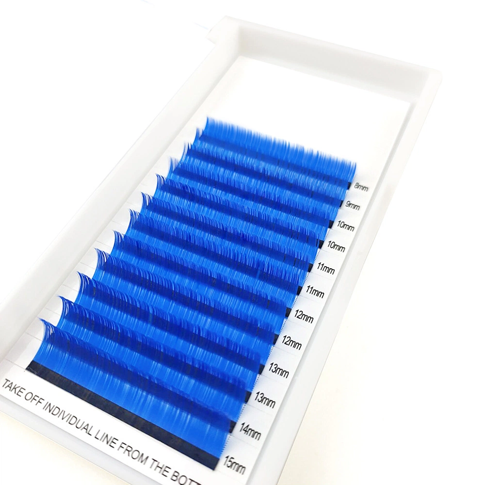 Blue colored lash tray