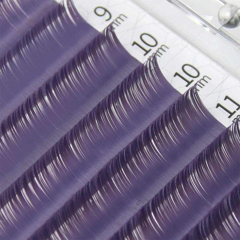 Purple lash length detail