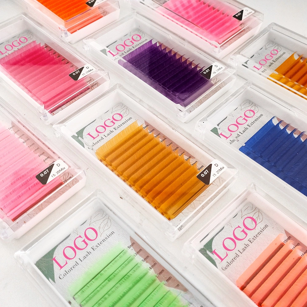 Colorful Eyelash Extensions
