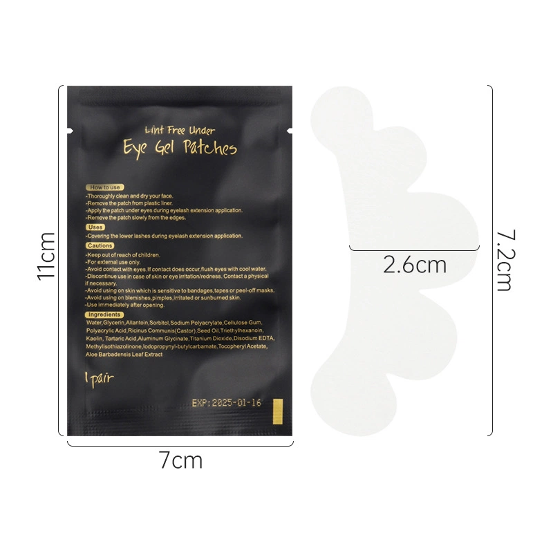 Lint-free under-eye gel patches