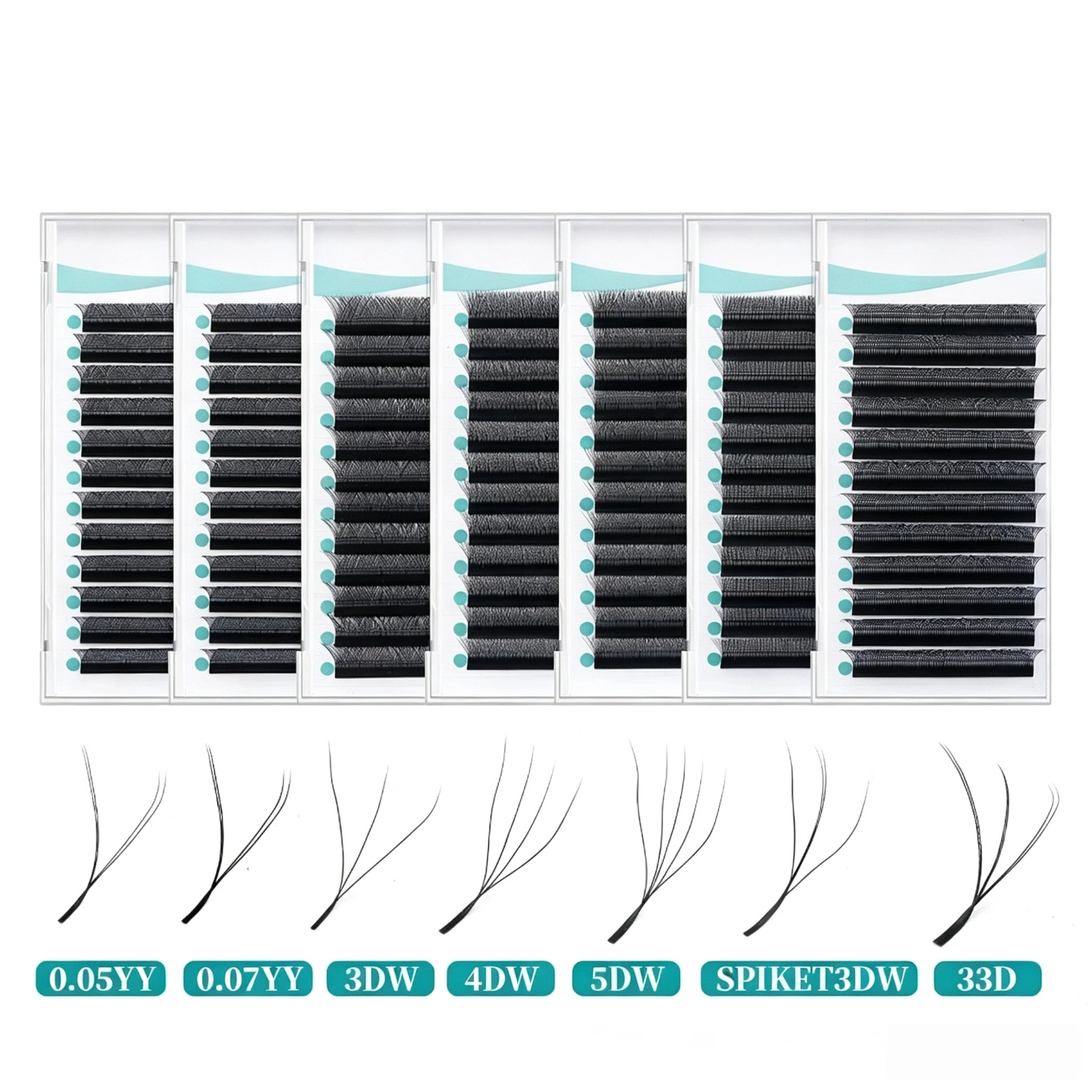 YY-DW Shape Woven Eyelash Extensions